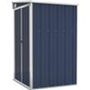 vidaXL Capanno da Giardino a Parete Antracite 118x100x178 cm Acciaio
