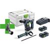 Festool Trapano a percussione senza fili, Alimentazione a batteria, BHC 18 HPC 4,0 I-Plus Promo 21, Nero