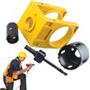 Generic Set di installazione per serratura della porta, kit di foratura per maniglia della porta, set di seghe a tazza in acciaio al carbonio con modello di guida, strumenti di installazione per serrature per