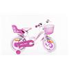 SCH Bici Pink Love, Bicicletta Bambino, Bianca, 14