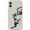 Keyihan Cover per iPhone 12 mini 5,4 Pollici Custodia con Giocare a Pallacanestro Layup Disegni Pattern Antiurto Trasparente Chiaro Flessibile Morbido TPU Silicone 360 Gradi Protettiva Caso