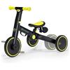 Kinderkraft Triciclo 3in1 4TRIKE, Mini bici, Carrello, Sella regolabile, Pieghevole, da 12 mesi a 5 anni, Nero