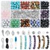 ARTESTAR 8mm Perline Braccialetti Kit,Perle Gioielli Naturali per Braccialetti Collane,Kit Braccialetti Fai da Te Creativo Adulti Bambini
