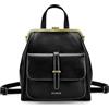 ECOSUSI Borsa Messenger Donna Zaino Donna Borse a Spalla in Pelle PU Borsa a Tracolla da Donna Piccola Zaini Donna Casual, Nero