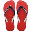 Havaianas Brasil Mix, Infradito Unisex - Adulto, Ruby Red, 35/36 EU