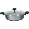 Techwood Stufe e padelle Padella 28 CM Manico Fisso/Ghisa Alluminio (Mercurio), Marrone