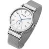 FEICE Orologio Automatico con Vetro Zaffiro Movimento Automatico Orologio Minimalista Orologio Uomo Unisex 38mm - FM201