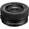 Sony E PZ 16-50 mm F3.5-5.6 OSS II Obiettivo con PowerZoom, Stabilizzatore Ottico, Mirrorless APS-C, Attacco E (SELP16502B)