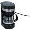 All Ride Macchina Caffè 24 Volt - Macchina Caffe Americano Accendisigari per Auto e Camion - Caffe Automatica Filtro - Funzione Mantenimento Caldo - Macchina da Caffè con Caraffa in Vetro - Nero