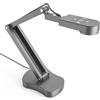 Gawervan 8MP Telecamera per Documenti & USB Document Camera per Insegnanti Microfono, Luce LED a 3 Livelli, Inversione dell'immagine su e giù, Sinistra e Destra per Apprendimento, Registrazione video