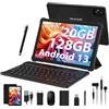 HEASUR Tablet 10 Pollici Android 13 Tablet 20GB RAM+128GB ROM (1TB TF), Octa-Core 2.0 GHz, 5G WIFI, BT 5.0,8000mAh, Tablet conTastiera+Mouse+Custodia+Penna+Cuffie -Nero