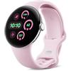 Google Pixel Watch 3 (41 mm) - Cassa color argento lucido - Cinturino rosa quarzo - LTE