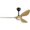 reiga Ventilatore da soffitto intelligente da 132 cm con luci e telecomando, ventilatore reversibile a motore CC silenzioso, moderno a 3 pale, timer, controllo tramite app intelligente