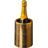 ABEL DESIGN, Glacette Per Vino 1 Bottiglia, Porta Bottiglie Vino in Plastica Antiurto, Porta Bottiglia Metallizzato Oro, Dim Esterna 12,5 cm Dim Interna 9,5 cm, h 18 cm, Made in Italy