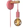 LUCIDE Pola - Lampada da parete per bambini, 12 cm, 1xE27, colore: Rosa