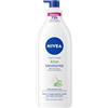 NIVEA Crema Corpo Aloe Idratante 500 ml, Crema idratante corpo 72h arricchita con Acido Ialuronico Puro, Aloe Vera e Siero Nutrimento Intenso, Crema corpo idratante pelle secca o normale