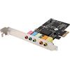 Widybord Scheda audio PCIe PCI-E X1 CMI8738 Chip 32/64 Bit Scheda Audio Stereo 5.1 Canali Desktop Built-in Scheda Audio per PC