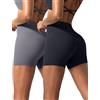 VOENXE Donna Yoga Pantaloncini Vita Alta,Palestra Leggings Pants,Controllo della Pancia Corti,Antisfregamento Elastici Morbido Shorts,Allenamento Atletico Hotpants MultiPezzi 2 Pezzi