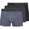 JACK & JONES JACK&JONES JACSHADE Solid Trunks 3 Pack Noos Boxer a Pantaloncino, Nero, XXL Uomo