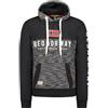 Geographical Norway Ferato Men - Felpa Uomo con Cappuccio Tasche Zip - Felpe Pullover Hoody Neve A Maniche Lunghe - Abito Ideale Primavera Estate Autunno Inverno (Nero XXL)