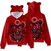 LUSIMIN Divertente Anime Stampa Hoodie Sportswear Casual, Unisex Anime Figura Pullover Felpa Girocollo, Manica Lunga Abbigliamento Personalizzato per Cosplay Party (C,M)