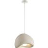 JEVHLYKW Wabi Sabi Boho giapponese Mid Century Moderna illuminazione a sospensione a cupola Forte lampadario costiero in cemento Cucina Bianco Grigio Industriale Corridoio Ristorante Lampada a sospensione Luce