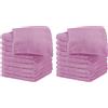 IlGruppone Il Gruppone Passione Casa Set 20 Pezzi Lavette Asciugamani Viso Mani 100% Cotone 490 Gsm 30x30 Cm Bagno Bidet Vari Colori Morbide Assorbenti Asciugamano Spugna Ospite - Lilla - 30x30 cm