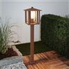 Paletto da Giardino Corten 80cm Acciaio INOX Base E27 - Serie PILLAR