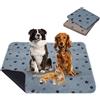 Vehipa Traverse Lavabili per Cani, 2 Pezzi, 90 x 80 cm,Marrone e Blu