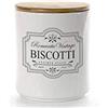 cre Barattolo biscottiera Contenitore Biscotti in Ceramica Tappo in Legno Decoro Vintage Home 14 * 17 cm 754173