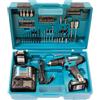 Makita HP333DSAX, trapano a percussione a batteria 12V max./2,0 Ah, 2 batterie + caricabatterie in valigetta