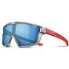 Julbo Fury Mini Occhiali da Sole, Grigio Translu Lucido/Arancione Fluo Opaco, Taglia Unica Unisex-Adulto