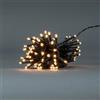 NEDIS Luci decorative, corda, 96 LED, bianco caldo, 7,20 m, effetti di luce: 7, interni ed esterni, funzionamento a batteria
