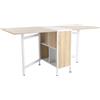 HOMCOM Tavolo Pieghevole, Scrivania a Scomparsa Rovere bianco 169 × 62 × 75cm