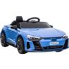HOMCOM Auto Elettrica per Bambini 3-5 Anni con Telecomando, Sospensioni e Clacson, 103x58x41 cm, Blu e Nero