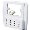 ROSI RS94130 Emilia Smart Multipresa da Parete Bianco 4 Prese Bivalente 16A 250V
