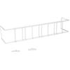 Sauvic Supporto estensibile per finestra 70-120 cm bianco