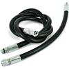 Best Divers Frusta Standard/Gomma, Manometro 80 cm, 7/16 f, 7/16 m, Nero