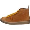 PANCHIC Polacchino Uomo P01 in Suede Foderato in Microfibra Brown Sugar Giallo