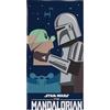 Disney Character World Disney Asciugamano ufficiale Mandalorian Star Wars, super morbido al tatto, design I 've Been Looking for You, perfetto per casa, bagno, spiaggia e piscina, 140 x 70 cm
