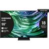 Samsung TV OLED 4K 55" QE55S90DAEXZT Smart TV Wi-Fi Graphite Black 2024, Processore NQ4 AI GEN2, Self-illuminating pixels,