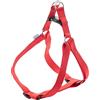 Record - Pettorina per Cani - Realizzata in Morbido Nylon - Dotata di Aggancio Rapido sul Dorso - Doppio Anello di Aggancio in Metallo - Colore Rosso - Taglia XL - Circonferenza 56-81 cm