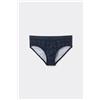 Tezenis Slip Cotone Stampato Con Logo Uomo Blu