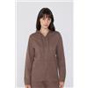 Tezenis Felpa Leggera Cappuccio Con Zip E Coulisse Donna Marrone