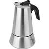 HOME SOLAZZIA Caffettiera in acciaio inox induzione 6 tazze 300 ml Macchina da caffè per espresso Adatto a tutti i tipi di cucine Caffettiere Piano cottura, Induzione, Gas (6 Tazze 300ML)