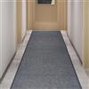 uyoyous Tappeto passatoia per corridoio, antiscivolo, 90x300 cm, motivo a righe, cattura lo sporco, da cucina, con retro antiscivolo, per soggiorno, camera da letto, cucina, corridoio, grigio