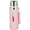 Fangehong Borraccia Bottiglia Termica 800ml, Thermos Bevande Calde, Tazza Termica con Filtro, Bottiglia d'Acqua Isolata in Acciaio Inossidabile, Thermos Sottovuoto con Coperchio, 24 Ore (Caldo/Freddo) (Rosa)