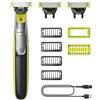 Philips OneBlade 360 Autentico Regolabarba elettrico per viso e corpo, rasoio e spazzola per il corpo, 3x 360 lame, 4x pettine per barba (1,2,3,5 mm), 1x kit per il corpo, QP2834/31