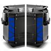 BLACK DOVES GRAPHICS Rifrangenti Adesivi compatibili con Valigie Laterali GIVI TREKKER OUTBACK 48 37 ltr Motorrad (Blu)