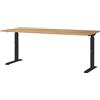 GERMANIA DIE MÖBELMACHER Germania Scrivania 7912-593, a Rovere di Navarra repro/Nero, altezza media regolabile, 180 x 91 x 80 cm (LxAxP)